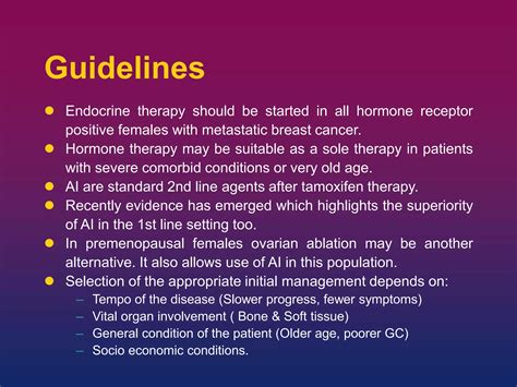 Hormonal therapy in breast cancer | PPT