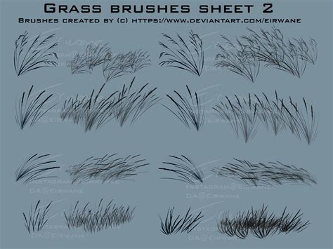 Artstation Grass Brushes For Photoshop Part 2