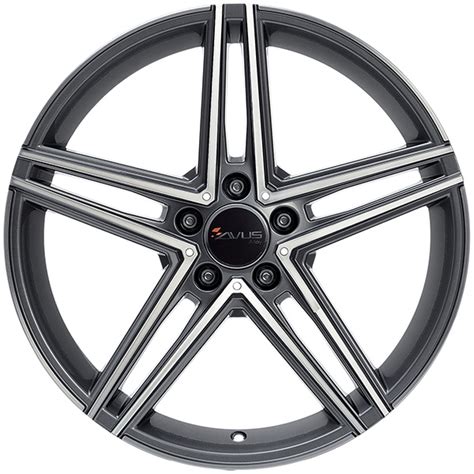 Cerchio in lega AVUS AC-515 7.5x17 5x112 ET 36 ANTHRACITE POLISHED ...