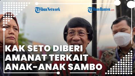 Dari Mako Brimob Sambo Titip Pesan Untuk Anaknya Melalui Kak Seto