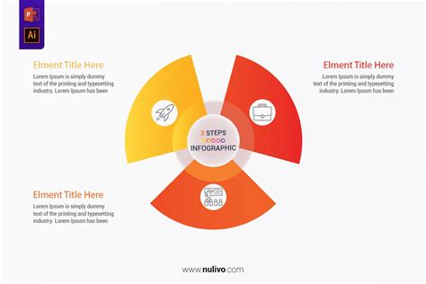 Circle Infographic 3 Options Vector Image For Presentation Nulivo Market