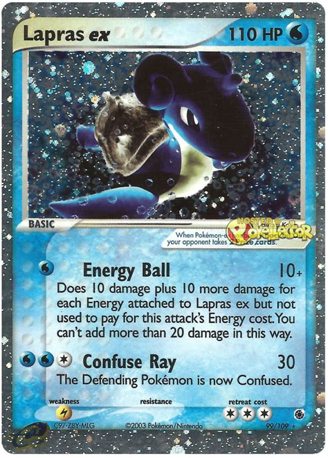 Lapras EX 99 EX Ruby Sapphire Pokémon karty