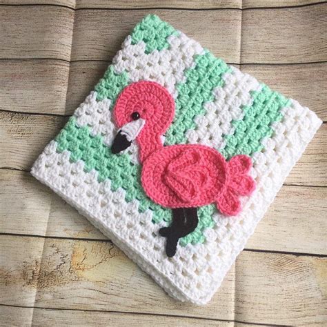 Baby Flamingo Blanket Baby Shower T Flamingo Etsy Crochet