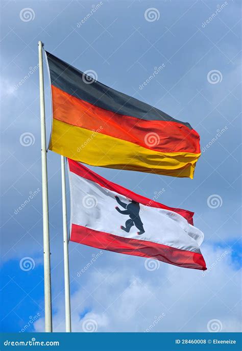 The German And The Berlin Flag Royalty Free Stock Photos - Image: 28460008