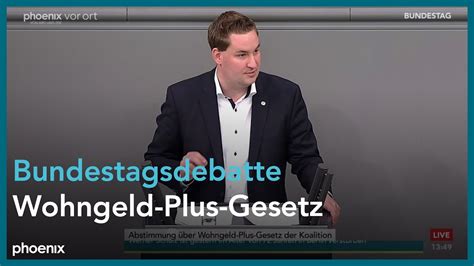 Bundestagsdebatte Zum Wohngeld Plus Gesetz Am Youtube