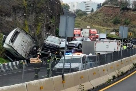 Carambola en la autopista Chamapa Lechería provoca cierre de la vía