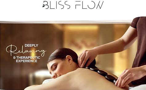 Amazon Blissflow Hot Stones Massage Set With Warmer Kit Basalt Massage Stones