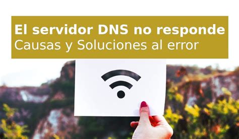 El Servidor Dns No Responde Causas Y Soluciones