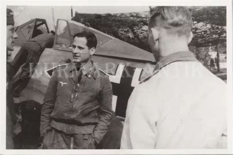 T969 FOTO WEHRMACHT Archiv Repro Luftwaffe Flugzeug Fw190 Portrait