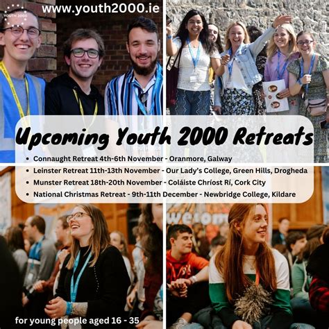 Upcoming Youth 2000 Retreats For Ages 16 35 Diocese Of Waterford