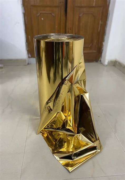 Golden Metallized Polyester Film Packaging Type Roll At 185 Kg In