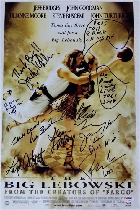 The Big Lebowski Cast Signed 11x17 Photo Jeff Bridges Auto PSA COA