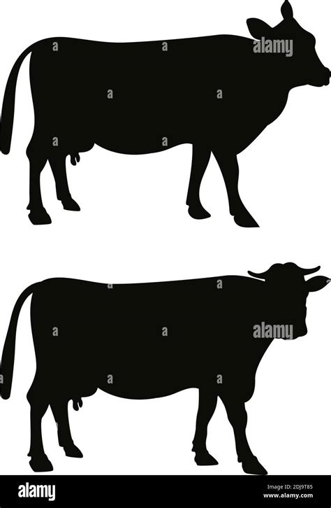 Logo De Leche Con Producto De Vaca Del Vector De La Naturaleza Imágenes