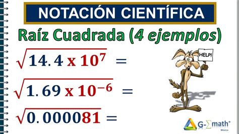 NOTACIÓN CIENTÍFICA Raíz Cuadrada YouTube