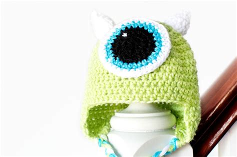 Monsters Inc Mike Wazowski Inspired Baby Hat Crochet Pattern Interweave