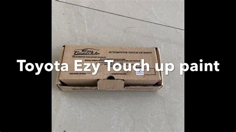 Toyota Ezy Touch Up Paint Youtube