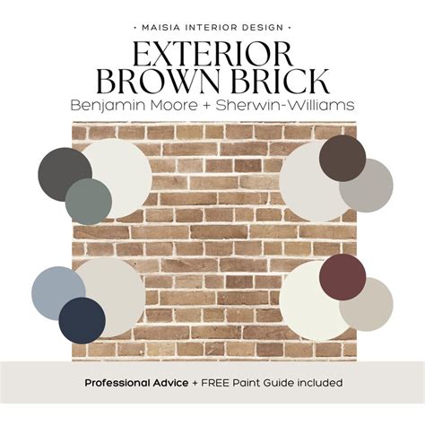 Exterior Paint Palette For Brown Brick Brown Bricks Exterior Paint