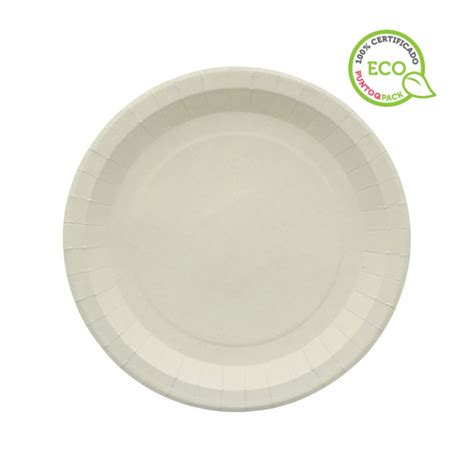 Platos De Cart N Cartulina Compostable