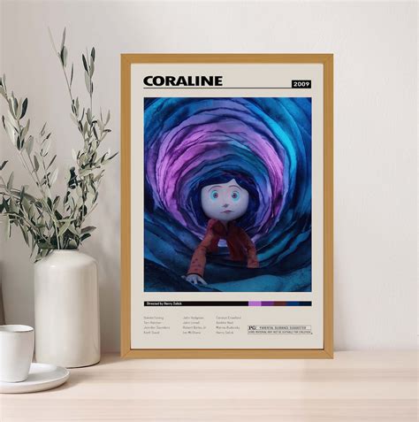 Coraline Movie Poster, Coraline Print, Modern Movie Poster, Wall Decor ...