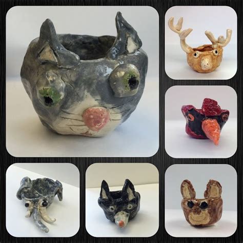 Pinch Pot Animals Clay Art Projects Clay Projects For Kids Kids Art