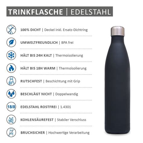 Personalisierbare Trinkflasche Aus Edelstahl Auslaufsichere Etsy De