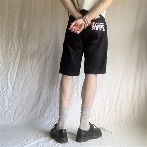 Aape Jorts Clean Cargo Shorts From A Bathing Ape Depop