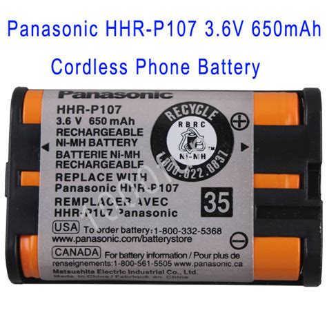 Buy Genuine 100 Original Panasonic Hhr P107 Cordless Phone Battery