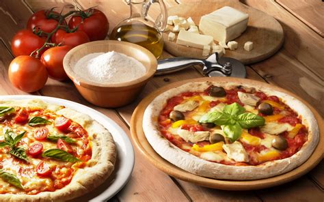 Delicious Pizza An Hd Wallpaper Feast For Food Lovers