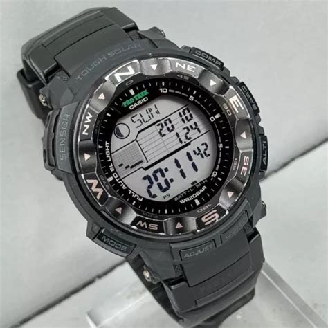 Casio Protrek Prg 250 Orologio Da Polso Nero Solare Duro Usato Eur 173 08 Picclick It