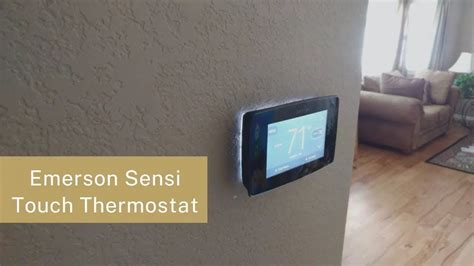 Emerson Sensi Touch Wi Fi Smart Thermostat Install And Review Youtube