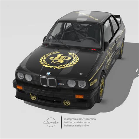 BMW M3 E30 1987 ATCC JPS BMW Team 3D Livery Design Behance