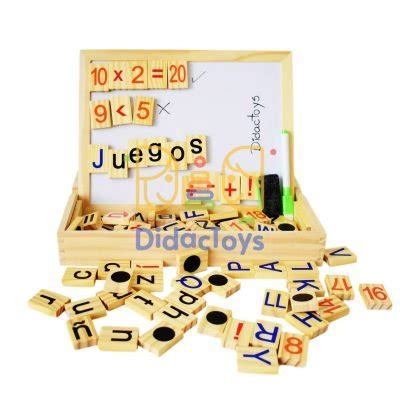 Pizarra Con Letras Y N Meros Imantados Didactoys Juguetes Did Cticos