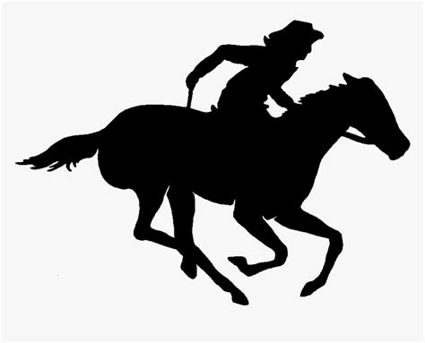 Pony Express Graphic Horse Race Silhouette Hd Png Download