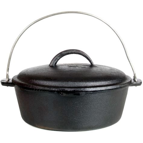 Cajun Classic 2 Quart Seasoned Cast Iron Dutch Oven Gl10486s Bbqguys