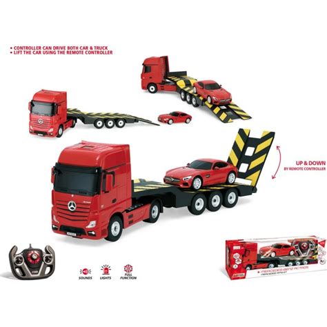 RASTAR 1/24 Mercedes-Benz Actros remote camion and Mercedes-AMG GT ...