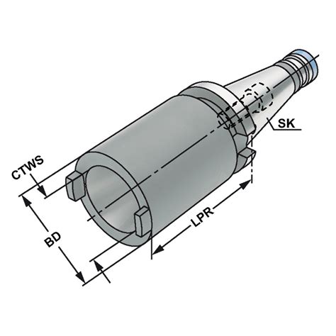 Reduction Arbor DIN 2080 SK50 SK50 13 162 50 50