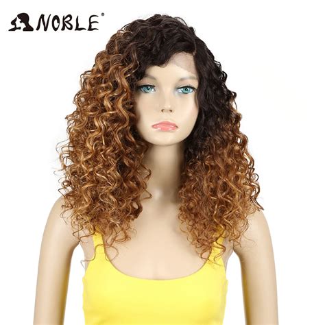 Buy Noble Synthetic Hair Curly Long Synthetic Lace Wig