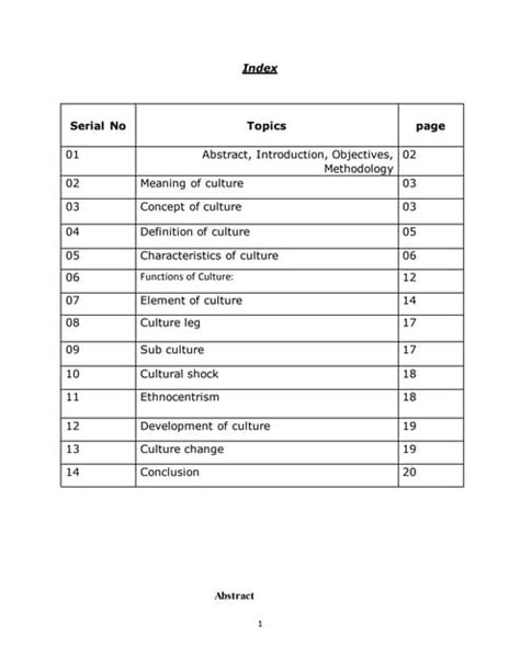 7 Elements Of Culture