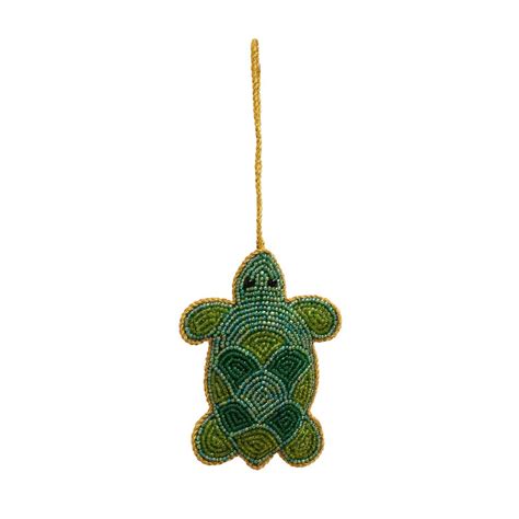 Suspension tortue brodée et perles Chehoma 36642