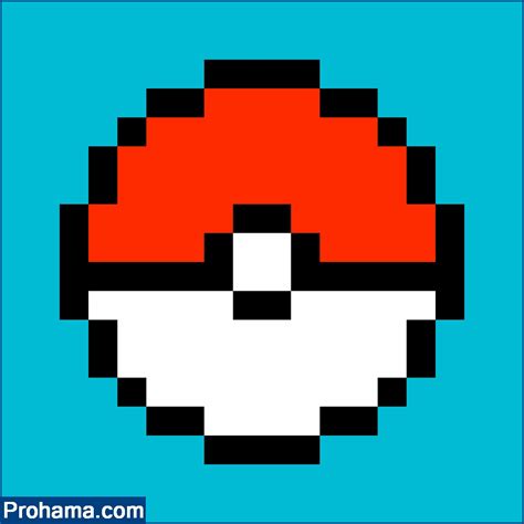 Pokeball Pixel Art | Pokemon Pixel Art