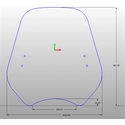 Universal Touring Windscreen Windshield Naked Bikes