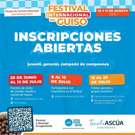 Ltimos D As Para Inscribirse En El Festival Internacional Del Guiso Y