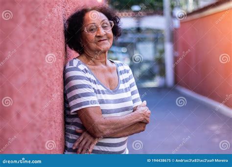 Cheerfull Portrait Mature Brazilian Woman Stock Image Image Of Janeiro Portrait