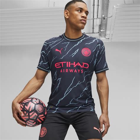 Puma | Manchester City Authentic Third Shirt 2023 2024 Adults | Navy ...