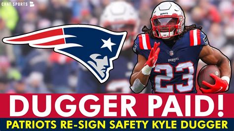 Breaking Patriots Re Sign Safety Kyle Dugger To Massive Contract New