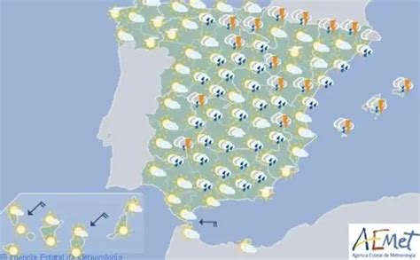 La Aemet Alerta Del Tiempo Para Hoy Y Mañana Tormentas Y Chubascos Ideal