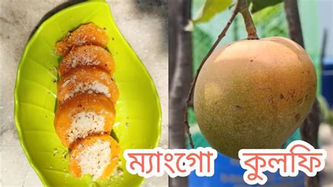 পাকা আম দিয়ে খুব সহজেই বাড়িতে তৈরি ম্যাঙ্গো কুলফি 🥭 ️।।ম্যাঙ্গো কুলফি