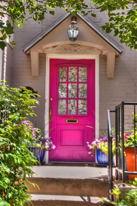 Door To Door Pink Door Pink Front Door Painted Front Doors