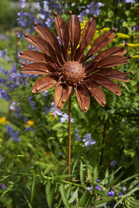 Tom Chambers Rustic Sunflower Stake Plant Support Decoration Yarm DIY