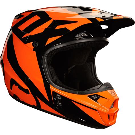 CASCO FOX V1 V1 RACE NEGRO NARANJA Mi Moto Life